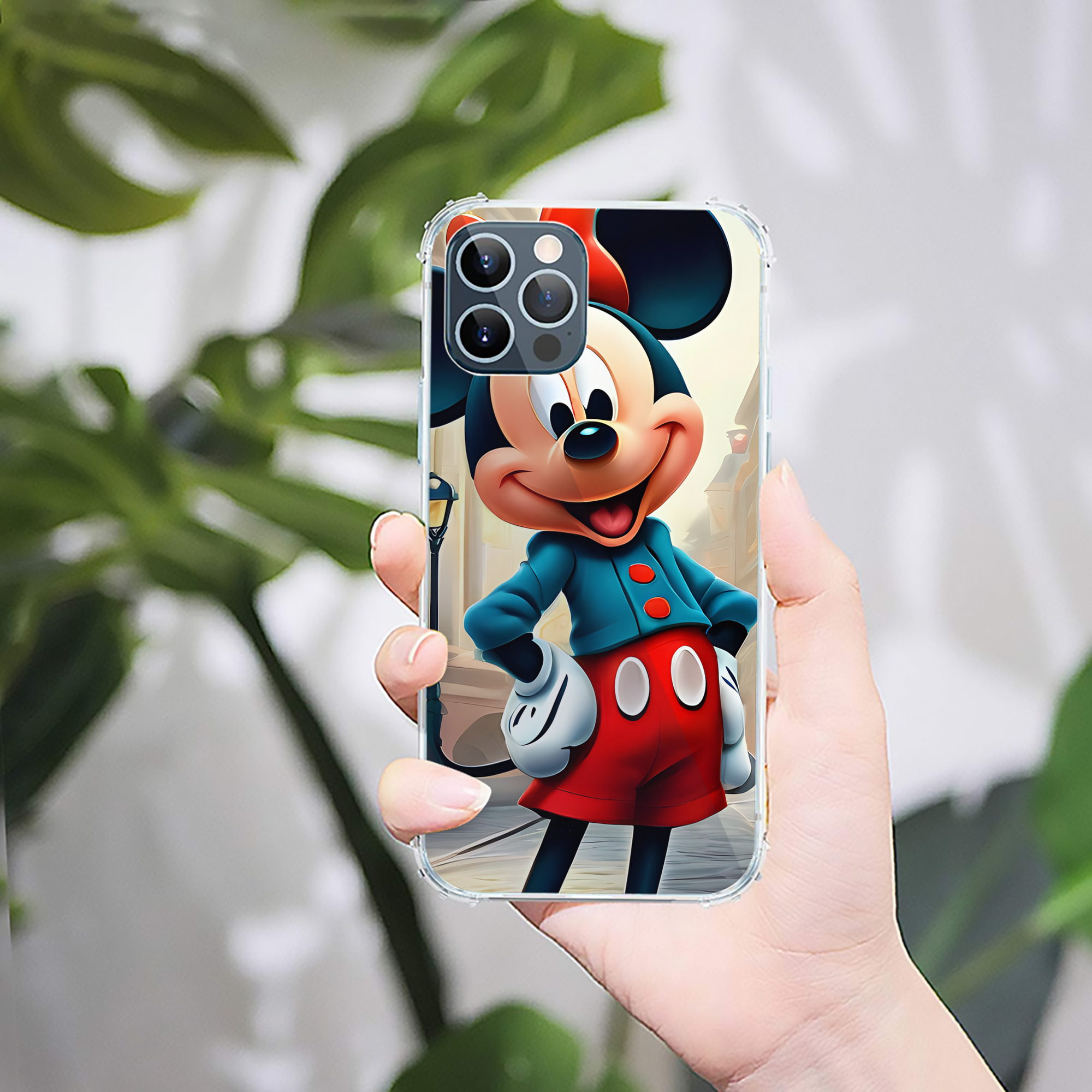 ミッキーマウス Mickey Mouse 【iPhone 12シリーズ対応】透明スマホケース（クリアソフトケース）
